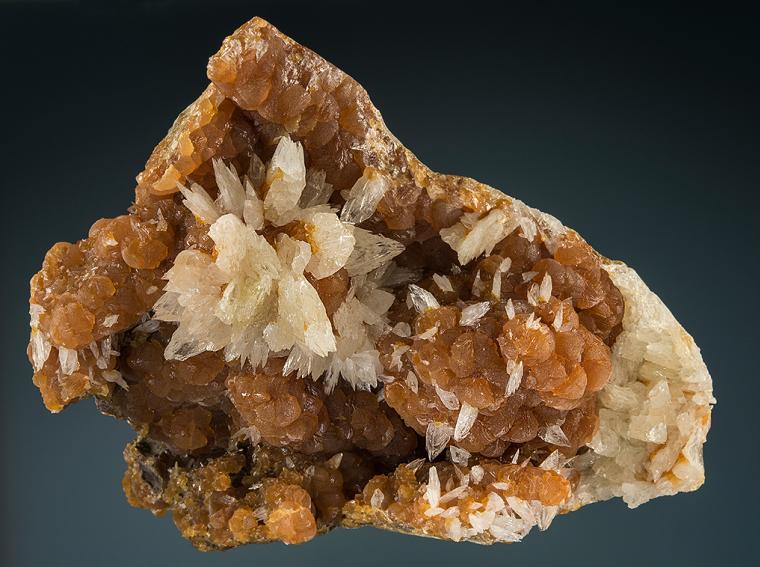 COLEMANITE on CALCITE